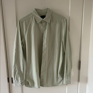 Ted Baker Light Green Casual Button-Down Shirt